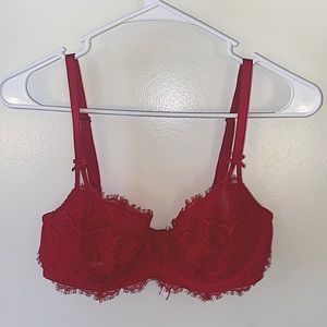 Victorias Secret 34D Red Sexy Lace Bra